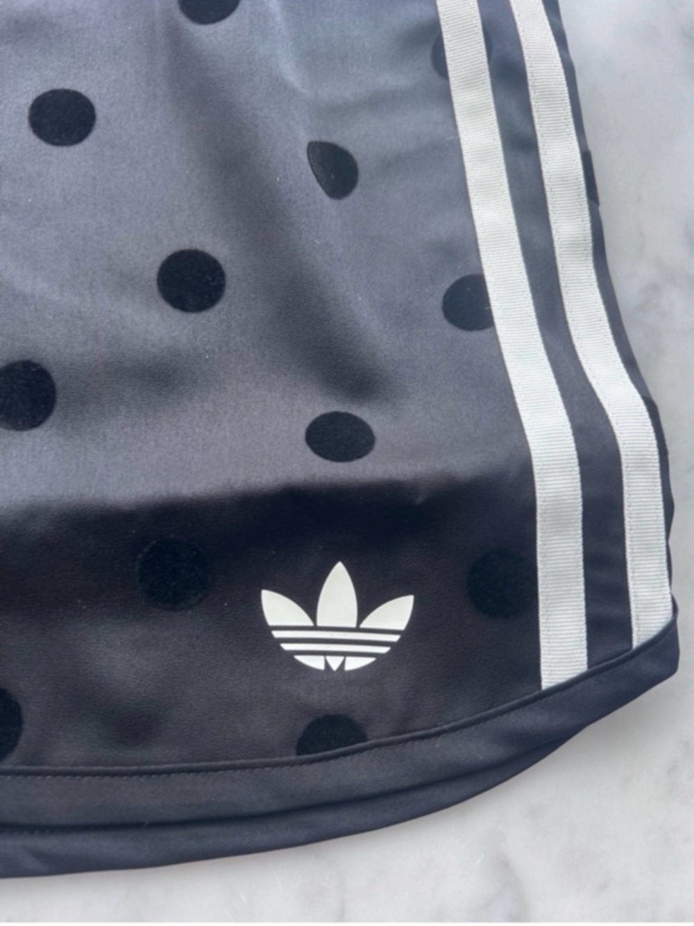 Adidas Black Polka Dot Track Jacket with Black polka dot shorts - polka set - Picture 5 of 6